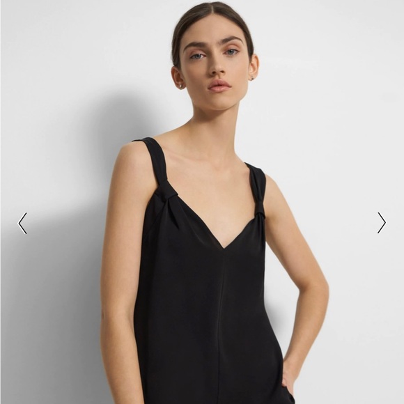 Theory Sleeveless V-Neck Top in Silk Georgette XL NWT - Picture 2 of 3